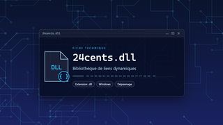 Visuel technique du fichier 24cents.dll, bibliothèque de liens dynamiques de Windows