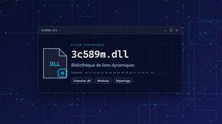 Visuel technique du fichier 3c589m.dll, bibliothèque de liens dynamiques de Windows