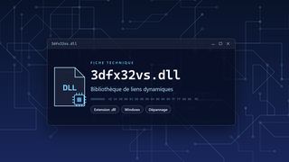 Visuel technique du fichier 3dfx32vs.dll, bibliothèque de liens dynamiques de Windows