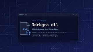 Visuel technique du fichier 3drbgra.dll, bibliothèque de liens dynamiques de Windows
