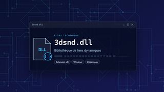 Visuel technique du fichier 3dsnd.dll, bibliothèque de liens dynamiques de Windows