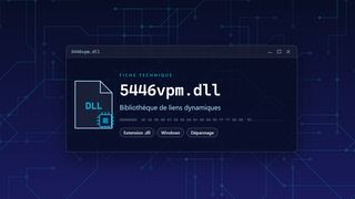 Visuel technique du fichier 5446vpm.dll, bibliothèque de liens dynamiques de Windows