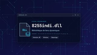Visuel technique du fichier 8255indi.dll, bibliothèque de liens dynamiques de Windows