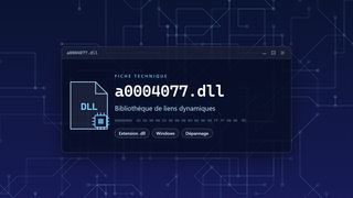 Visuel technique du fichier a0004077.dll, bibliothèque de liens dynamiques de Windows