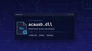 Visuel technique du fichier acausb.dll, bibliothèque de liens dynamiques de Windows