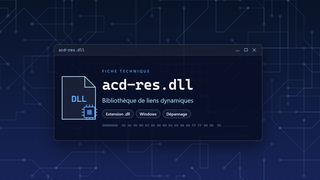 Visuel technique du fichier acd-res.dll, bibliothèque de liens dynamiques de Windows