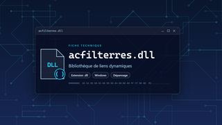Visuel technique du fichier acfilterres.dll, bibliothèque de liens dynamiques de Windows