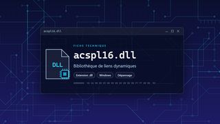 Visuel technique du fichier acspl16.dll, bibliothèque de liens dynamiques de Windows