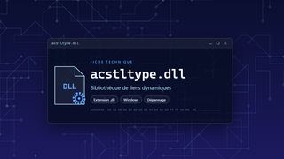 Visuel technique du fichier acstltype.dll, bibliothèque de liens dynamiques de Windows