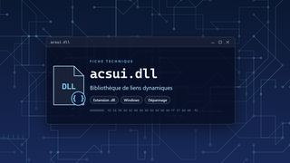 Visuel technique du fichier acsui.dll, bibliothèque de liens dynamiques de Windows
