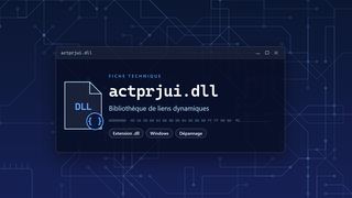 Visuel technique du fichier actprjui.dll, bibliothèque de liens dynamiques de Windows