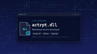 Visuel technique du fichier actrpt.dll, bibliothèque de liens dynamiques de Windows
