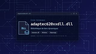 Visuel technique du fichier adaptec620xxdll.dll, bibliothèque de liens dynamiques de Windows