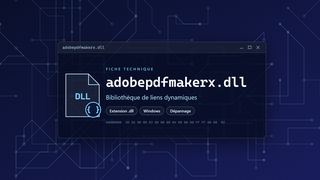 Visuel technique du fichier adobepdfmakerx.dll, bibliothèque de liens dynamiques de Windows