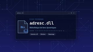 Visuel technique du fichier adresc.dll, bibliothèque de liens dynamiques de Windows