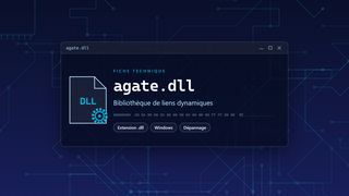 Visuel technique du fichier agate.dll, bibliothèque de liens dynamiques de Windows