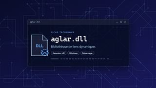 Visuel technique du fichier aglar.dll, bibliothèque de liens dynamiques de Windows