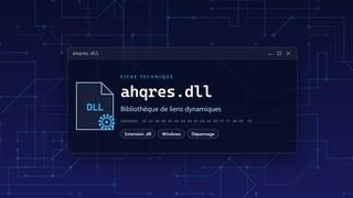 Visuel technique du fichier ahqres.dll, bibliothèque de liens dynamiques de Windows