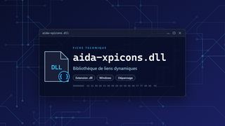 Visuel technique du fichier aida-xpicons.dll, bibliothèque de liens dynamiques de Windows