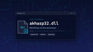 Visuel technique du fichier akhasp32.dll, bibliothèque de liens dynamiques de Windows