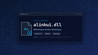 Visuel technique du fichier alinkui.dll, bibliothèque de liens dynamiques de Windows
