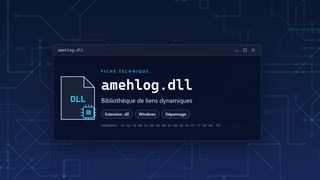 Visuel technique du fichier amehlog.dll, bibliothèque de liens dynamiques de Windows