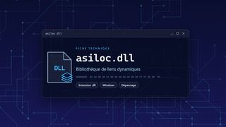 Visuel technique du fichier asiloc.dll, bibliothèque de liens dynamiques de Windows