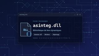 Visuel technique du fichier asinteg.dll, bibliothèque de liens dynamiques de Windows