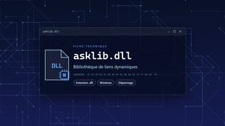 Visuel technique du fichier asklib.dll, bibliothèque de liens dynamiques de Windows