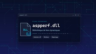 Visuel technique du fichier aspperf.dll, bibliothèque de liens dynamiques de Windows