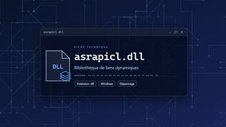 Visuel technique du fichier asrapicl.dll, bibliothèque de liens dynamiques de Windows