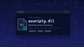 Visuel technique du fichier asuniplg.dll, bibliothèque de liens dynamiques de Windows