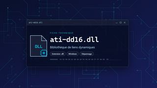 Visuel technique du fichier ati-dd16.dll, bibliothèque de liens dynamiques de Windows
