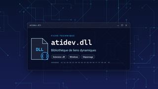 Visuel technique du fichier atidev.dll, bibliothèque de liens dynamiques de Windows