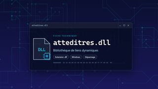 Visuel technique du fichier atteditres.dll, bibliothèque de liens dynamiques de Windows