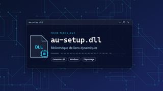 Visuel technique du fichier au-setup.dll, bibliothèque de liens dynamiques de Windows