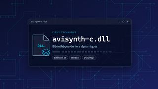 Visuel technique du fichier avisynth-c.dll, bibliothèque de liens dynamiques de Windows