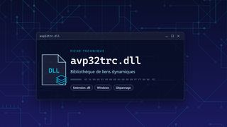 Visuel technique du fichier avp32trc.dll, bibliothèque de liens dynamiques de Windows