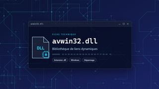 Visuel technique du fichier avwin32.dll, bibliothèque de liens dynamiques de Windows