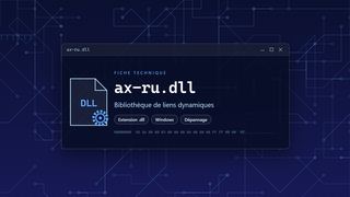 Visuel technique du fichier ax-ru.dll, bibliothèque de liens dynamiques de Windows