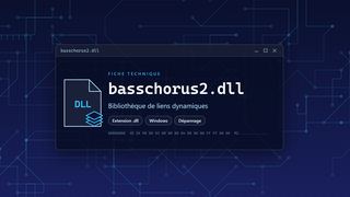 Visuel technique du fichier basschorus2.dll, bibliothèque de liens dynamiques de Windows