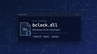 Visuel technique du fichier bclock.dll, bibliothèque de liens dynamiques de Windows