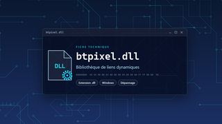 Visuel technique du fichier btpixel.dll, bibliothèque de liens dynamiques de Windows