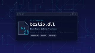 Visuel technique du fichier bz2lib.dll, bibliothèque de liens dynamiques de Windows