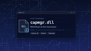 Visuel technique du fichier capmgr.dll, bibliothèque de liens dynamiques de Windows