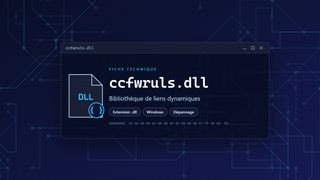 Visuel technique du fichier ccfwruls.dll, bibliothèque de liens dynamiques de Windows