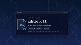 Visuel technique du fichier cdrio.dll, bibliothèque de liens dynamiques de Windows