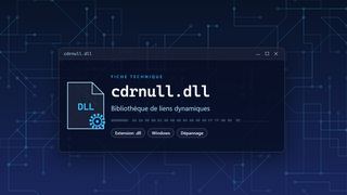 Visuel technique du fichier cdrnull.dll, bibliothèque de liens dynamiques de Windows