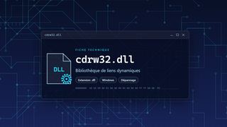 Visuel technique du fichier cdrw32.dll, bibliothèque de liens dynamiques de Windows