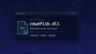 Visuel technique du fichier cdudflib.dll, bibliothèque de liens dynamiques de Windows